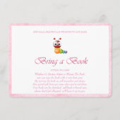 Pink bringt einen Buchwurm Begleitkarte (Vorderseite)