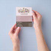 Pink Brochure Cats Groomer Service Offers Flyer (Gruppe)