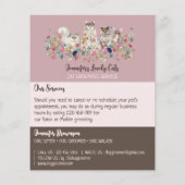 Pink Brochure Cats Groomer Service Offers Flyer (Hinten)