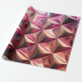 Pink Bronze Metallic Muster Wrapping Paper Geschenkpapier