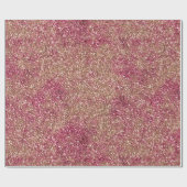 Pink Bronze Ombre Sparkle Glitzer Geschenkpapier (Flach)
