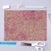 Pink Bronze Ombre Sparkle Glitzer Seidenpapier (Handwerk)