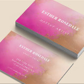 Pink Bronzer Powder Makeup Artist Business Card Visitenkarte
