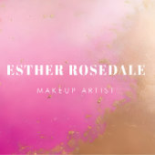 Pink Bronzer Powder Makeup Artist Business Card Visitenkarte