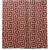  pink &brown Abstract pattern Duschvorhang (Vorderseite)