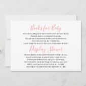 Pink Brown Baby Girl Display Duschkarte Einladung (Vorderseite)