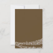 Pink Brown Baby Girl Princess Baby Dusche UAWG RSVP Karte (Rückseite)