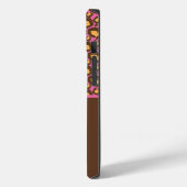 Pink & Brown Cheetah Print Phone Case (Rückseite / Links)