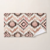 Pink Brown Cowgirl Southwestern Tribal Badhandtuch Set (Handtuch)