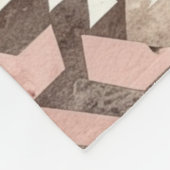 Pink Brown Cowgirl Southwestern Tribal Fleecedecke (Ecke)