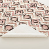 Pink Brown Cowgirl Southwestern Tribal Sherpadecke (3/4)