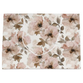 Pink Brown Cowgirl Südwest Floral Große Geschenktüte (Vorderseite)