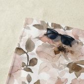 Pink Brown Cowgirl Südwest Floral Strandtuch (Beispiel)