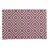 Pink Brown Diamond Muster Pillowcase Kissenbezug (Vorderseite-Rechts)