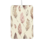 Pink Brown Feathers Autolufterfrischer (Vorderseite)