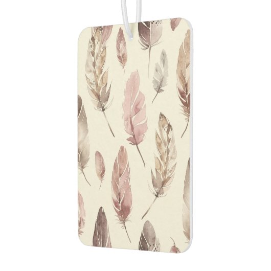 Pink Brown Feathers Autolufterfrischer (Links)