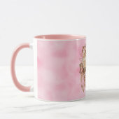 Pink Brown Floral Dream Catcher Tasse (Links)