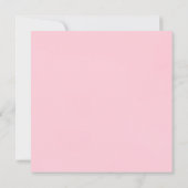 Pink & Brown Floral Moderne Babydusche laden ein Einladung (Rückseite)