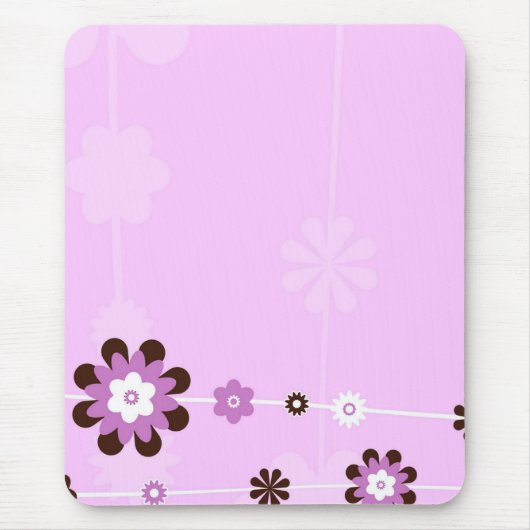 Pink & Brown Girly Mousepad (Vorne)
