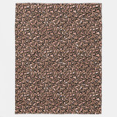 Pink Brown Leopard Fleecedecke (Vorderseite)