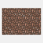 Pink Brown Leopard Geschenkpapier Set (Vorderseite 3)