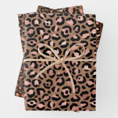 Pink Brown Leopard Geschenkpapier Set (Beispiel)