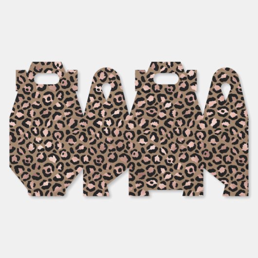Pink Brown Leopard Geschenkschachtel (Ungeklappt)