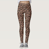 Pink Brown Leopard Leggings (Vorderseite)