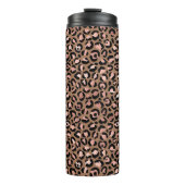 Pink Brown Leopard Thermosbecher (Vorderseite)
