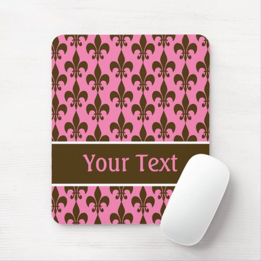 Pink Brown Personalisierte Lilie Mousepad (Mit Mouse)