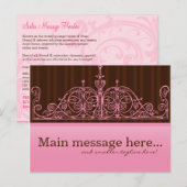 Pink & Brown Sales Postkarte (Vorne/Hinten)