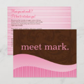 Pink & Brown Sales Postkarte (Vorne/Hinten)
