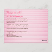 Pink & Brown Sales Postkarte (Rückseite)