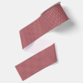 Pink Brown Schachbrett Diamond Pattern Ripsband (Rückseite)