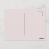 Pink Brown Southwestern Floral Denken Sie an Sie Postkarte (Rückseite)