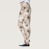 Pink Brown Südwest Floral Leggings (Links)