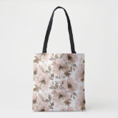Pink Brown Südwest Floral Tasche (Vorderseite)