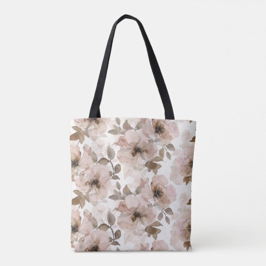 Pink Brown Südwest Floral Tasche (Rückseite)