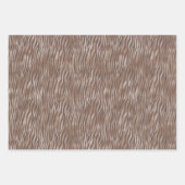 Pink Brown Tropical Zebra Blumenpalmen Bäume Geschenkpapier Set (Vorderseite 2)