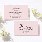 Pink Brows Beauty Einfaches Skript Visitenkarte