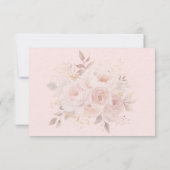 Pink Brunch & Bubbly Wedding Shower Einladung (Rückseite)