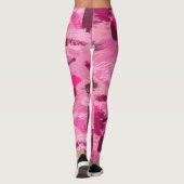 Pink Brush Pattern Leggings (Rückseite)