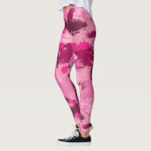 Pink Brush Pattern Leggings (Links)