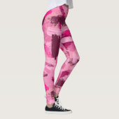 Pink Brush Pattern Leggings (Rechts)