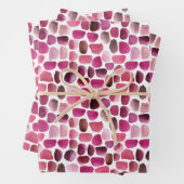 Pink Brush Schlaganfälle Wrapping Paper Sheets Geschenkpapier Set (Beispiel)