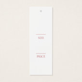 PINK Brush Stroke Hang Tags | Lipstick (Rückseite)