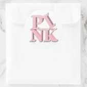 PINK Brustkrebs-Aufkleber Runder Aufkleber (Tasche)