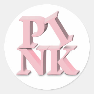 PINK Brustkrebs-Aufkleber Runder Aufkleber