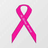 [pink] Brustkrebs-Bewusstseinsbildung Fensteraufkleber (Blatt)