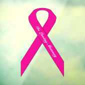 [pink] Brustkrebs-Bewusstseinsbildung Fensteraufkleber (Blatt 3)